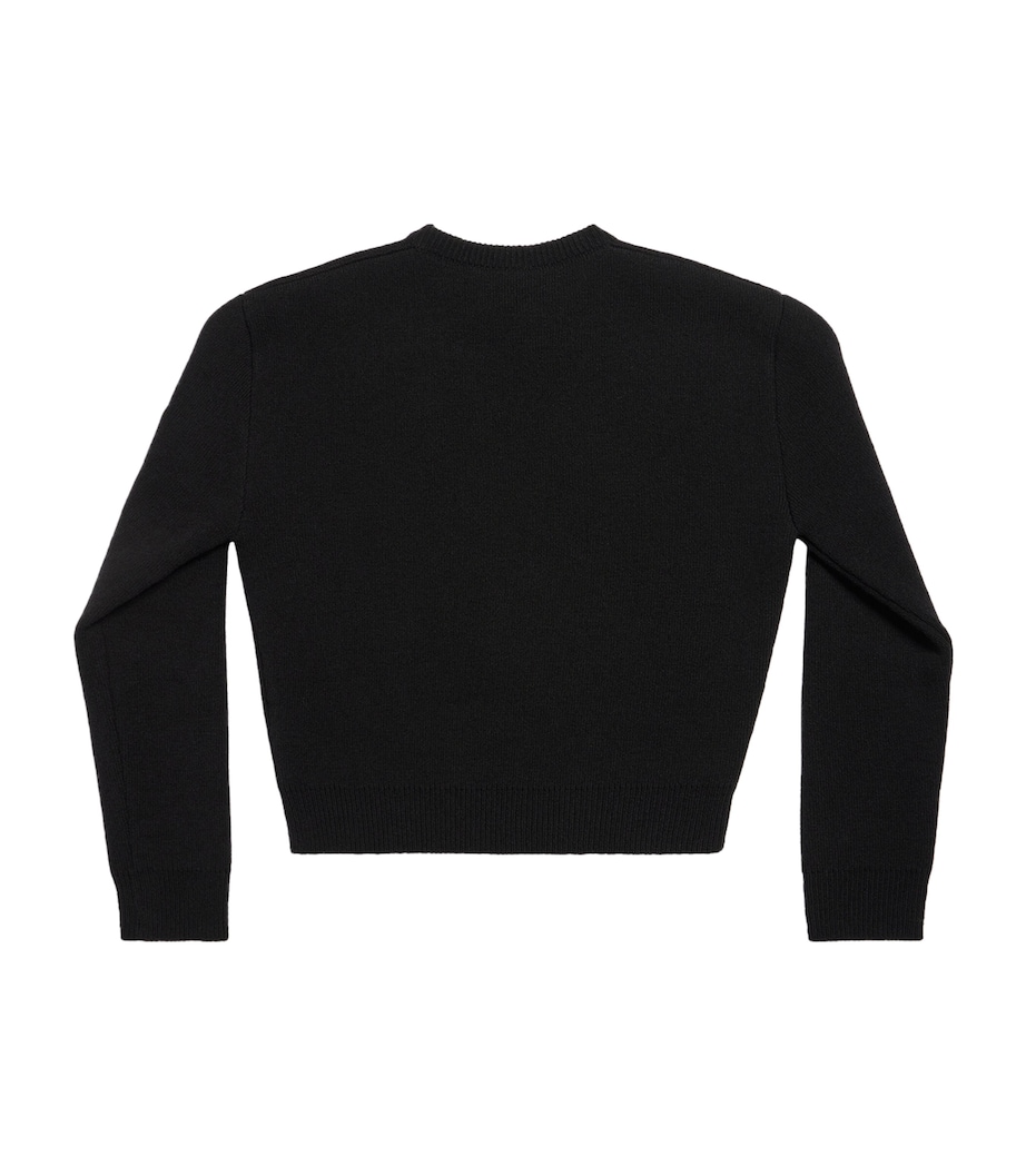 Balenciaga Womens Wool Logo Sweater Image 4