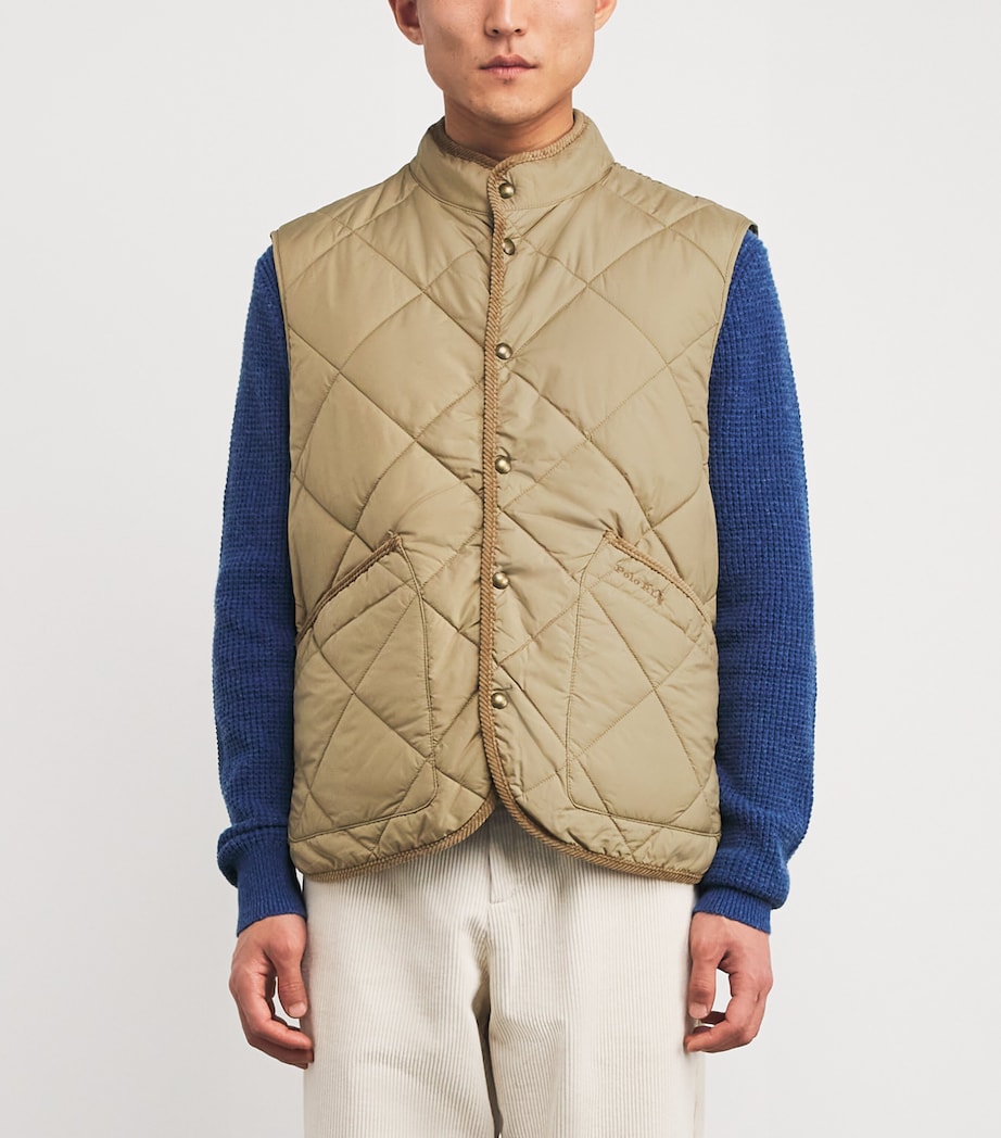 Quilted Gilet KHAKI Image 3