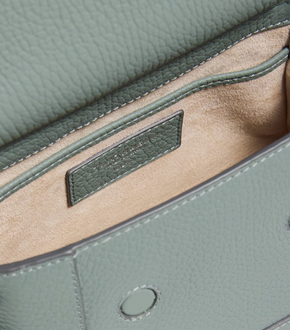 Nano Calf Leather Mosaic Top-Handle Bag 349 STONE BLUE Image 4