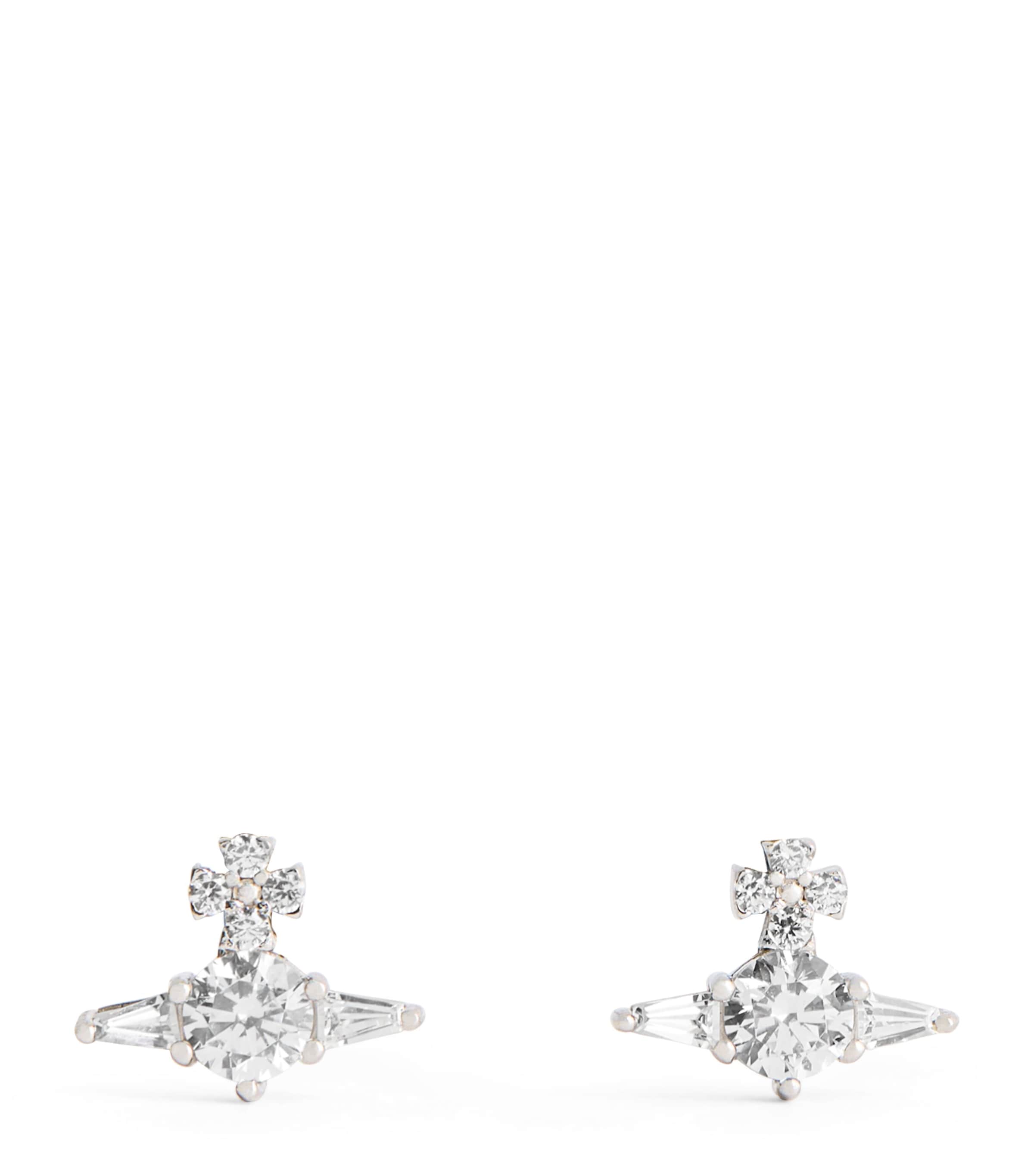 Vivienne Westwood Sterling Silver Ofelia Earrings In Silver