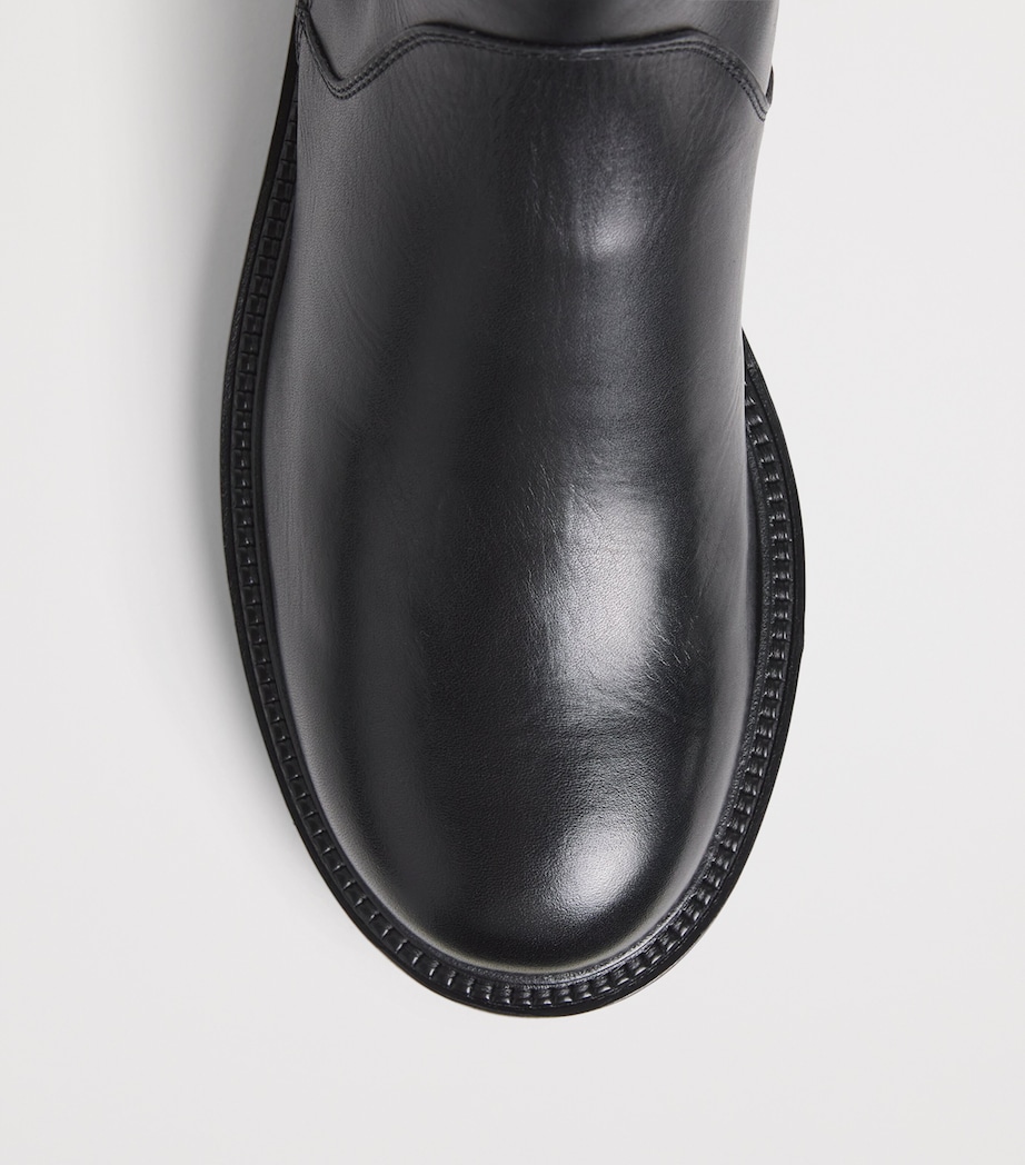 Leather Zip Ankle Boots UC001 Image 5