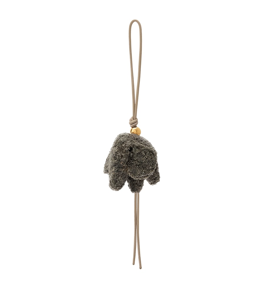 x Paula's Ibiza Raffia Elephant Charm GREY Image 1