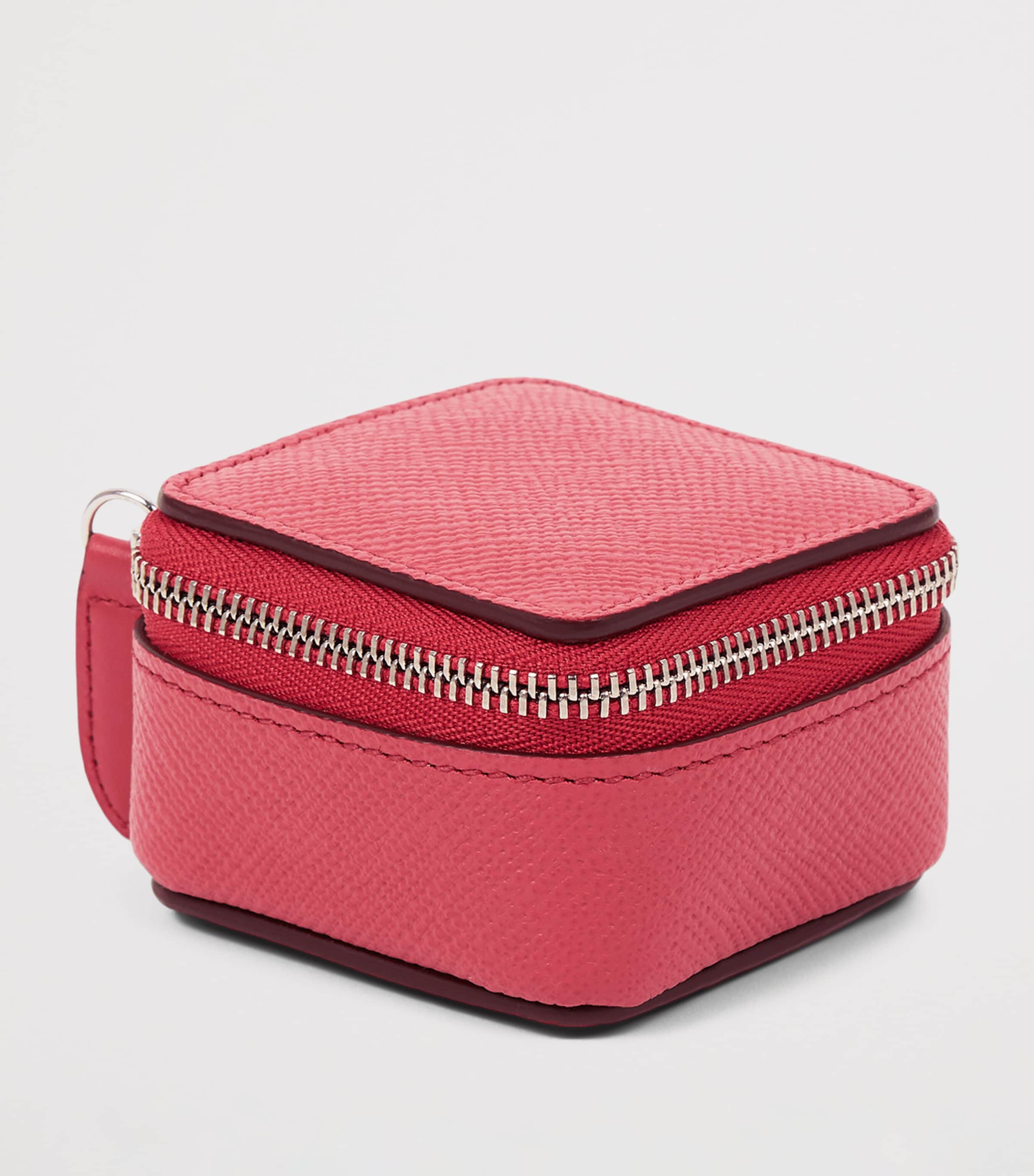 Panama Leather Trinket Case RASPBERRY Image 2