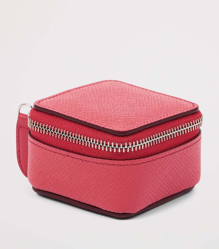 Panama Leather Trinket Case RASPBERRY Image 2