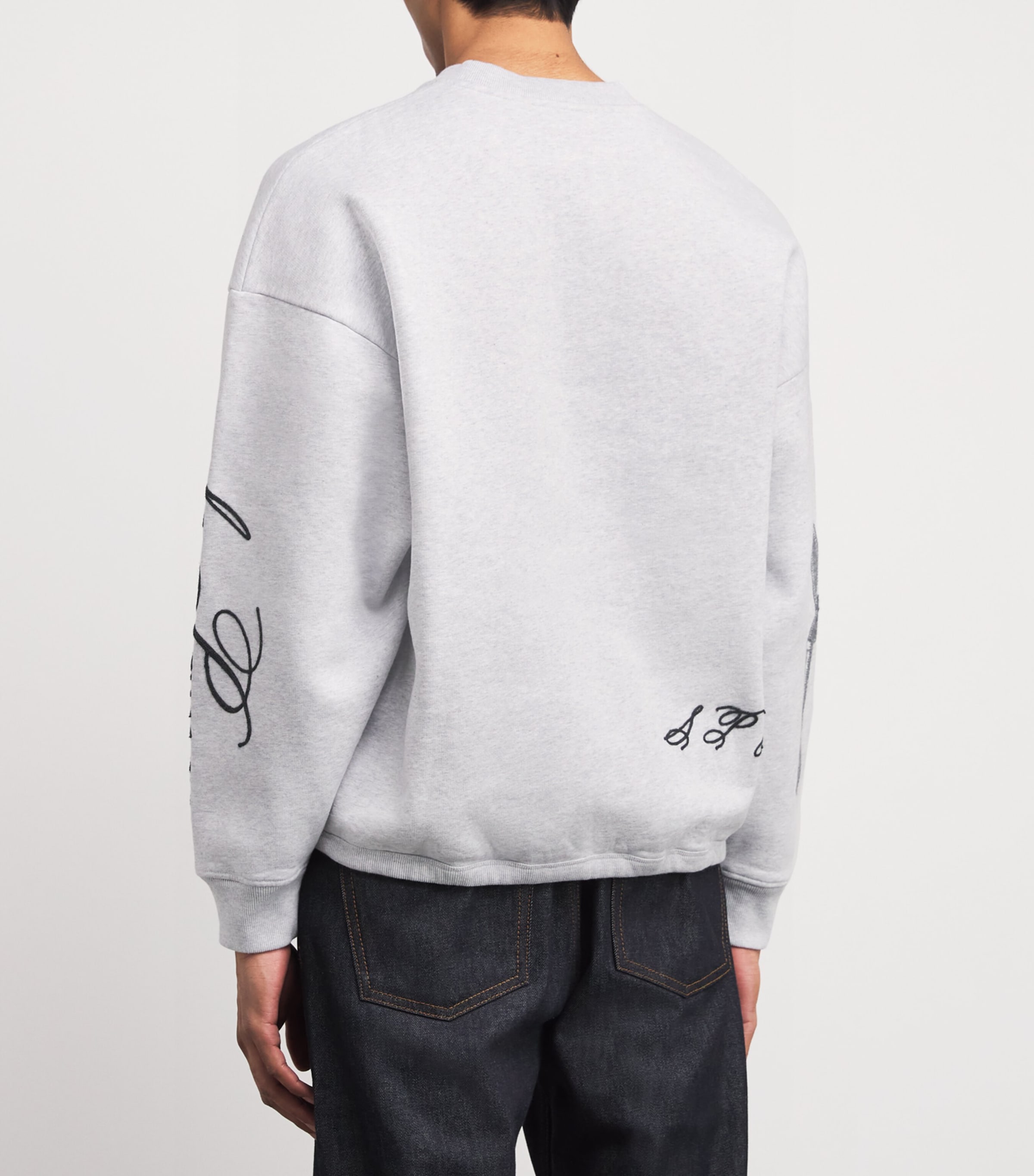 Cotton Embroidered Donkey Sweatshirt DONKEY JCQRD GRY 9DS Image 4