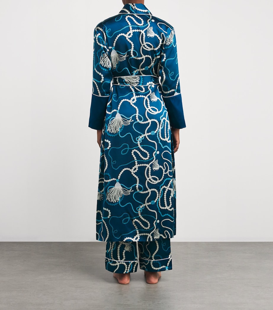 Silk Capability Periwinkle Robe PERIWINKLE Image 3