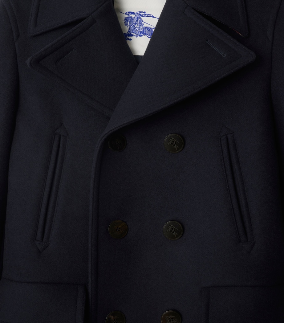Wool Pea Coat NAVY Image 4