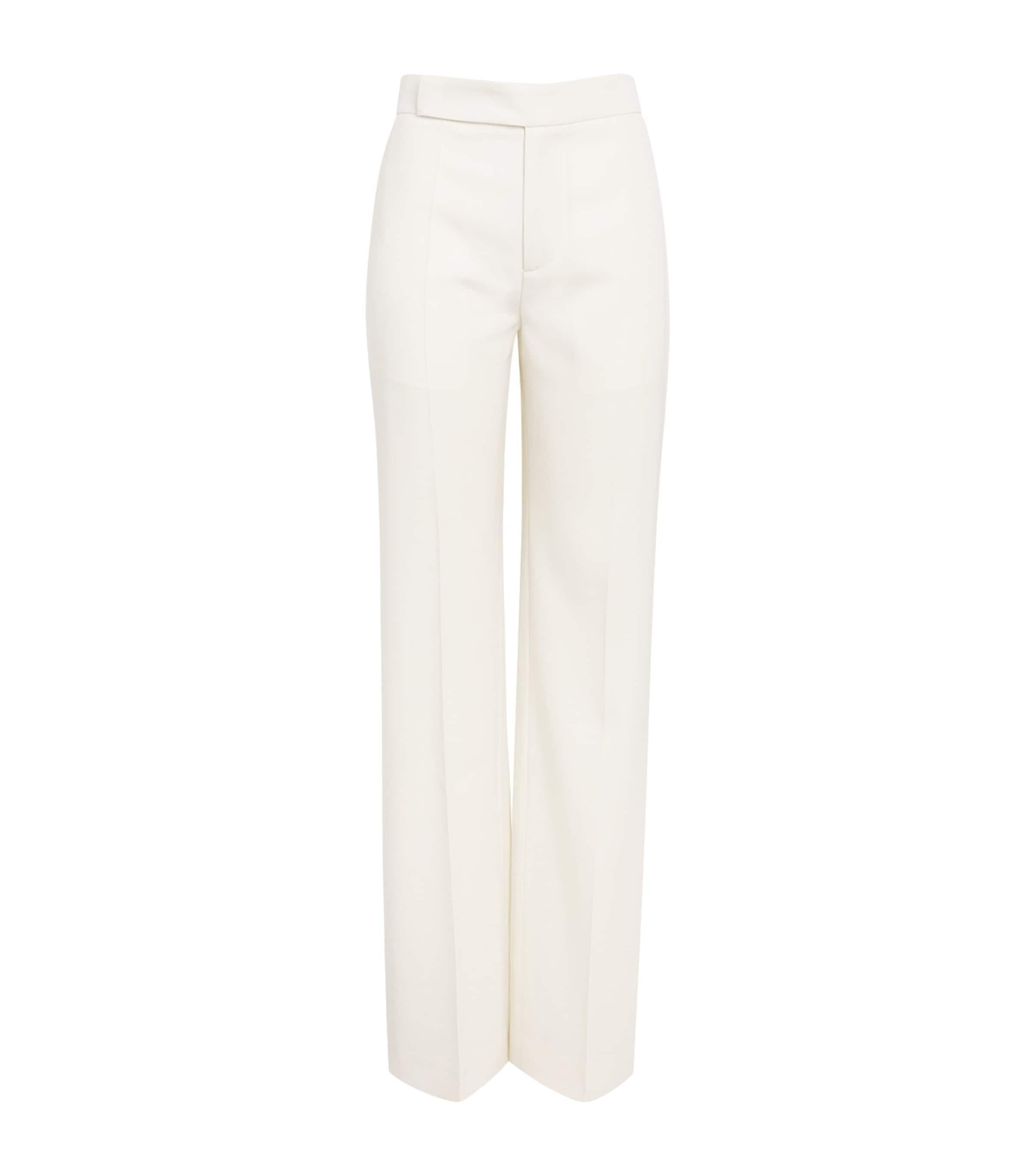 Sa Su Phi Virgin Wool Trousers In Ivory