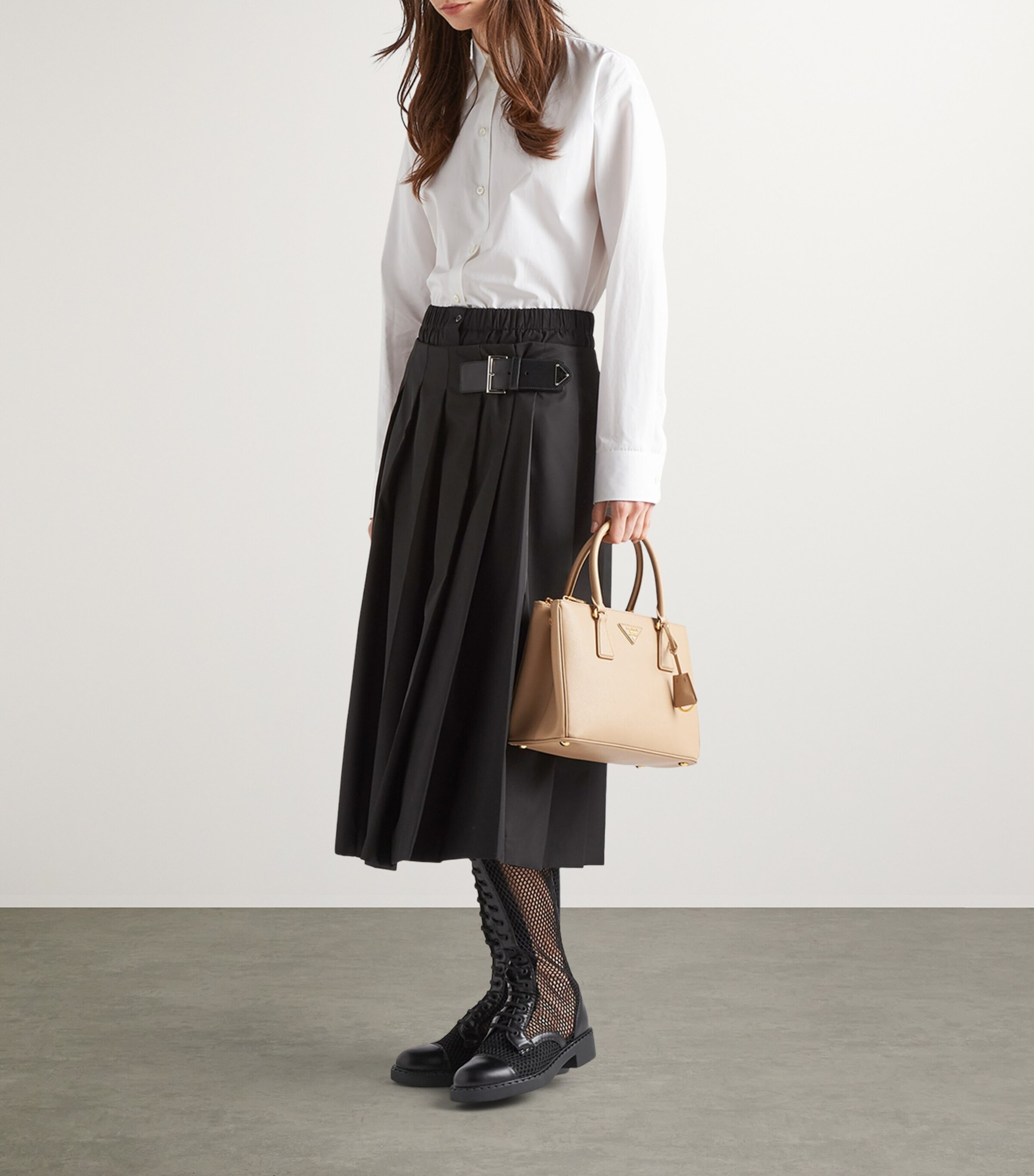 Prada Medium Leather Galleria Top-Handle Bag Image 6