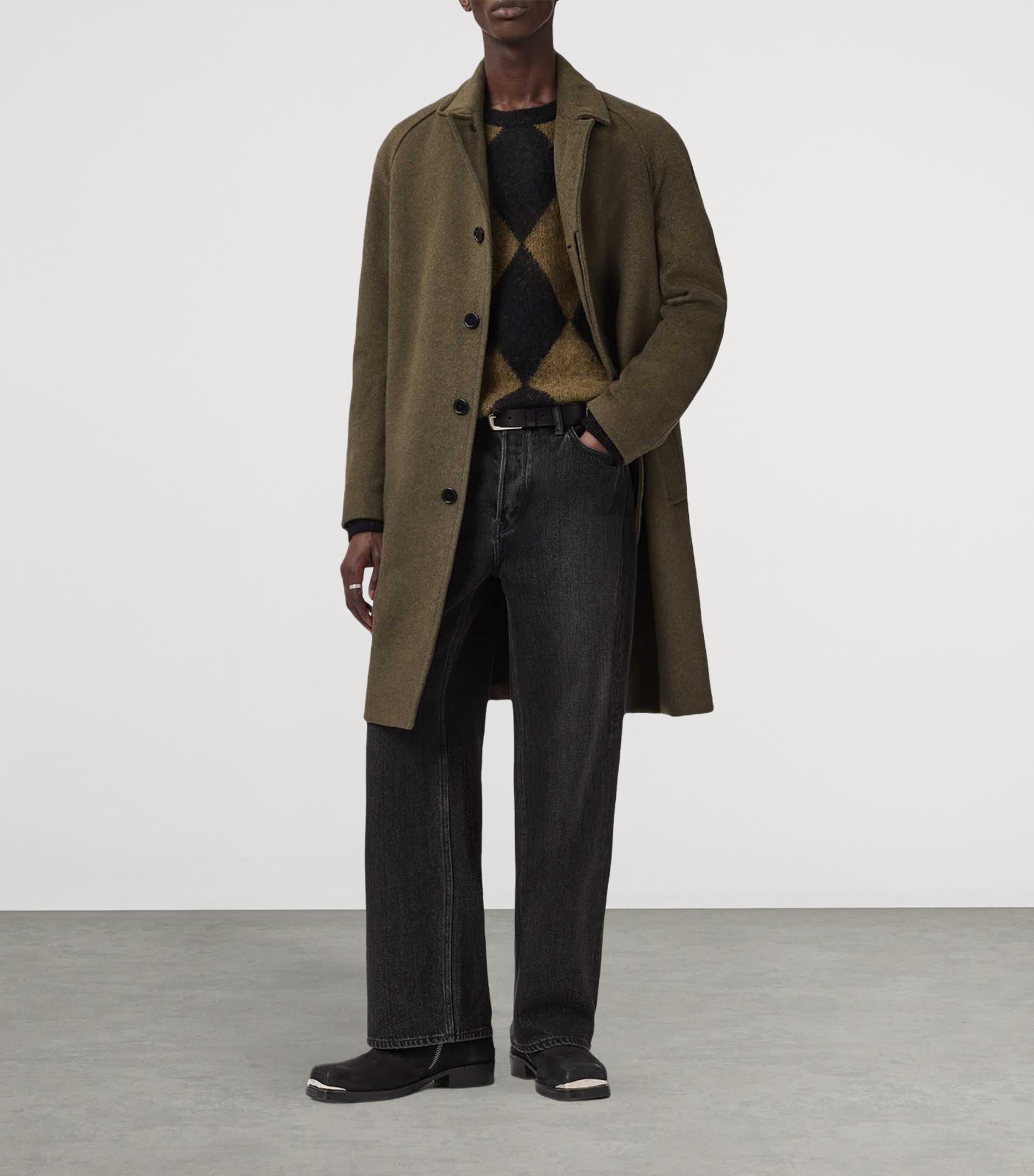 Jacquard Bower Sweater BLACK/BROWN Image 3