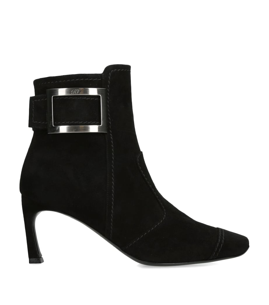 Suede Trompette Boots 70 BLACK Image 1