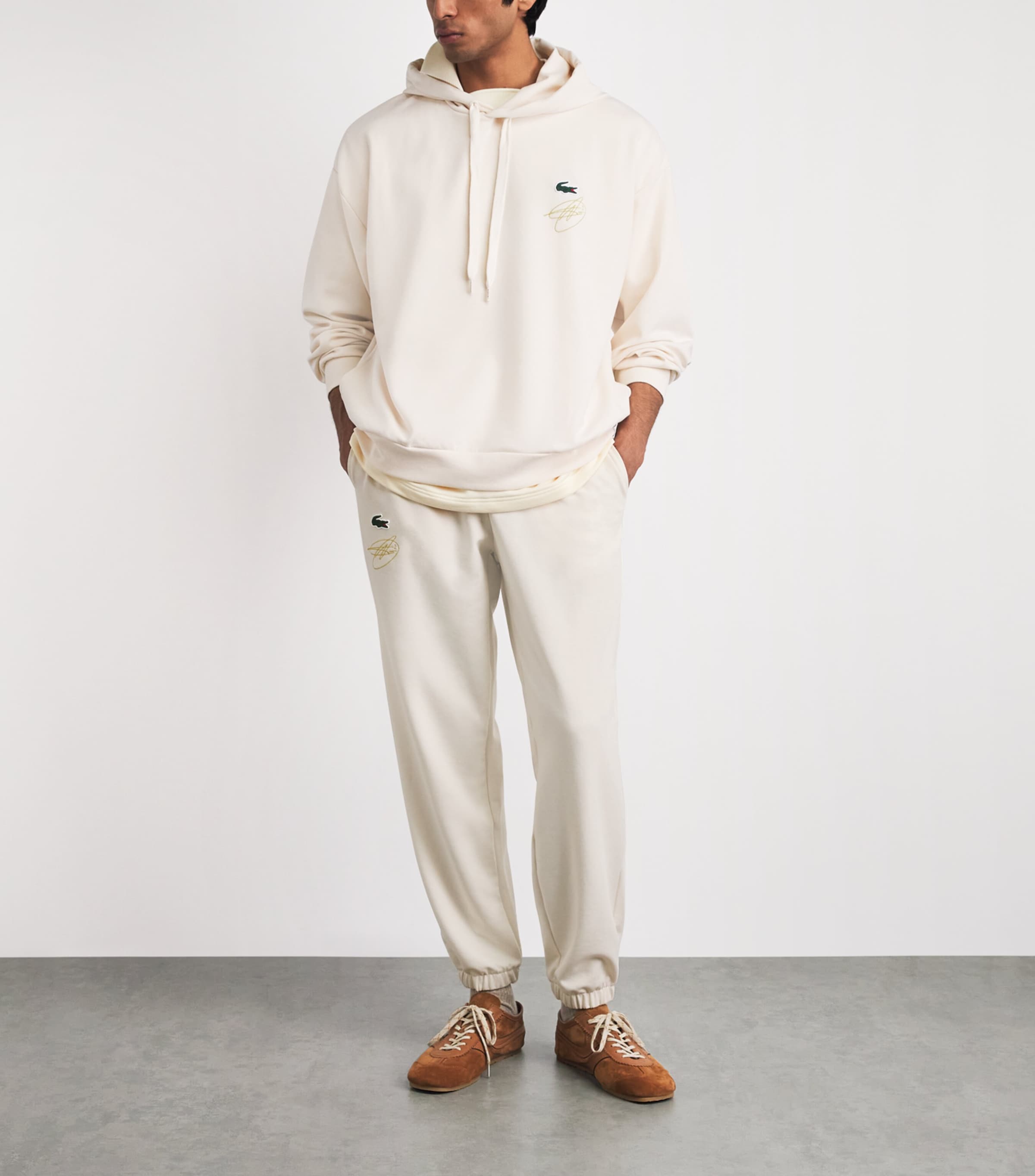 Lacoste Mens x Novak Djokovic Tennis Cuffed Sweatpants Xfj Lapland Image 2