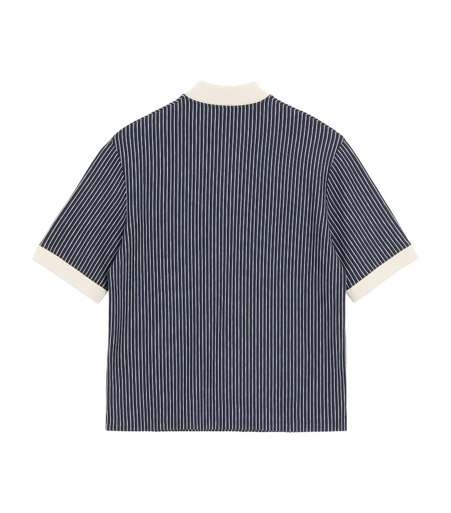 Valentino Mens Stripe Polo Shirt Blb Image 2