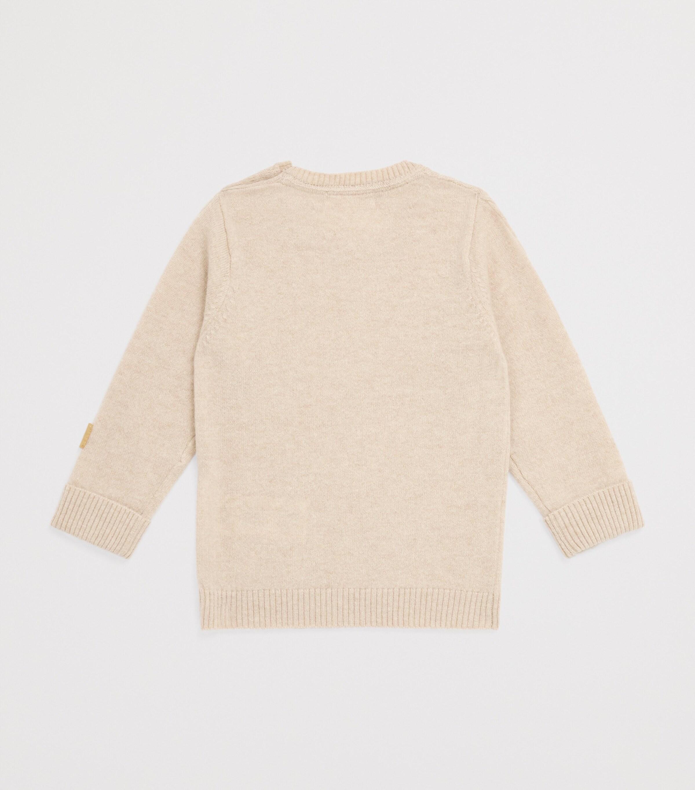 Cashmere Cable-Knit Sweater (0-18 Months) CAMEL MELANGE Image 2