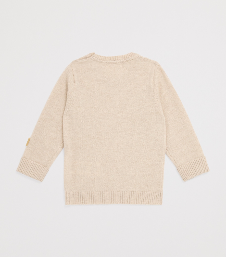 Cashmere Cable-Knit Sweater (0-18 Months) CAMEL MELANGE Image 2