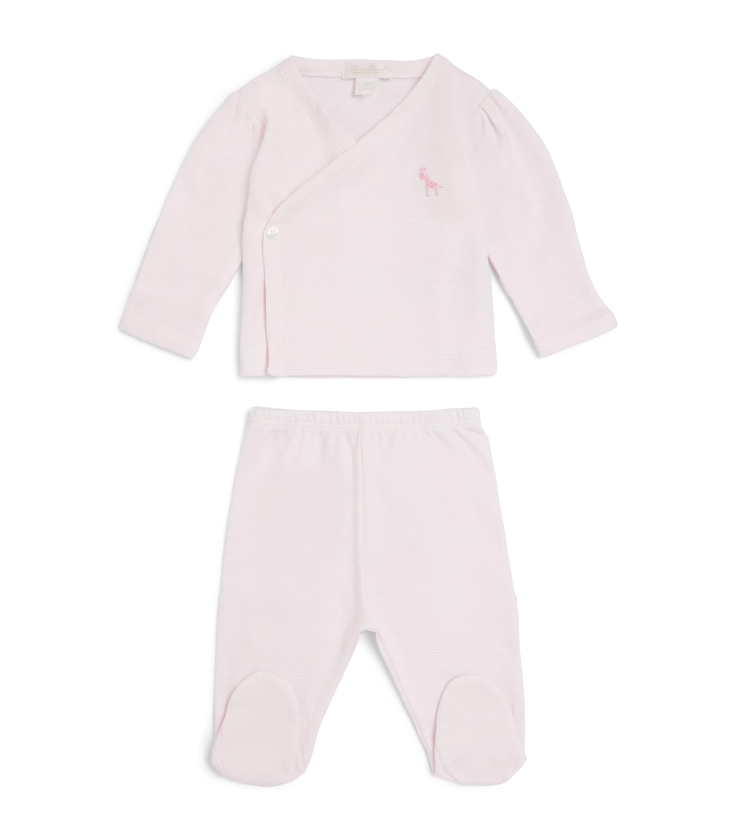 Kissy Kissy Jungle Hang Out Top and Leggings Set (0-6 Months) Pink Image 1