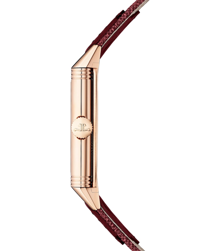 Rose Gold Reverso Tribute Small Seconds Watch 27.4mm PINK GOLD Image 3