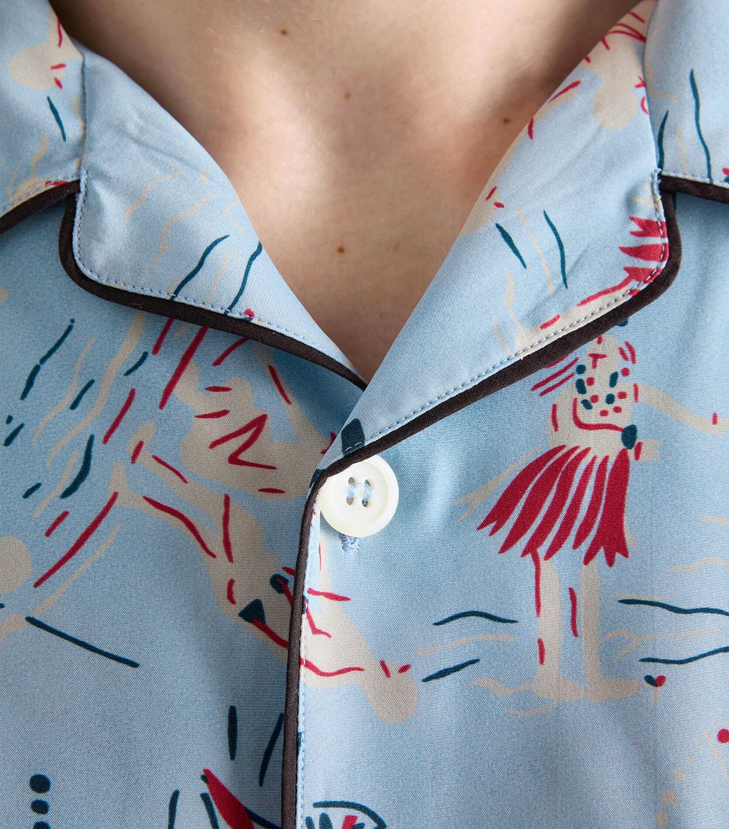Prada Mens Floral Print Bowling Shirt Image 3