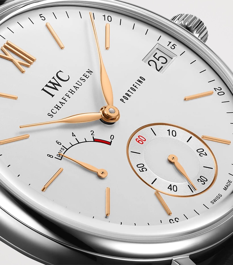 Stainless Steel Portofino Hand-Wound Watch 45mm SILVER Image 6