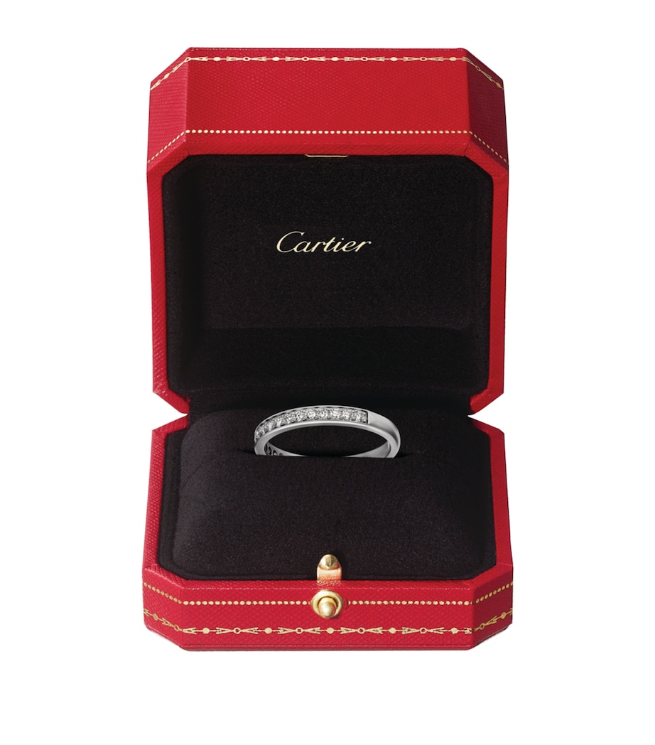 Platinum and Diamond 1985 Wedding Ring MULTI Image 2