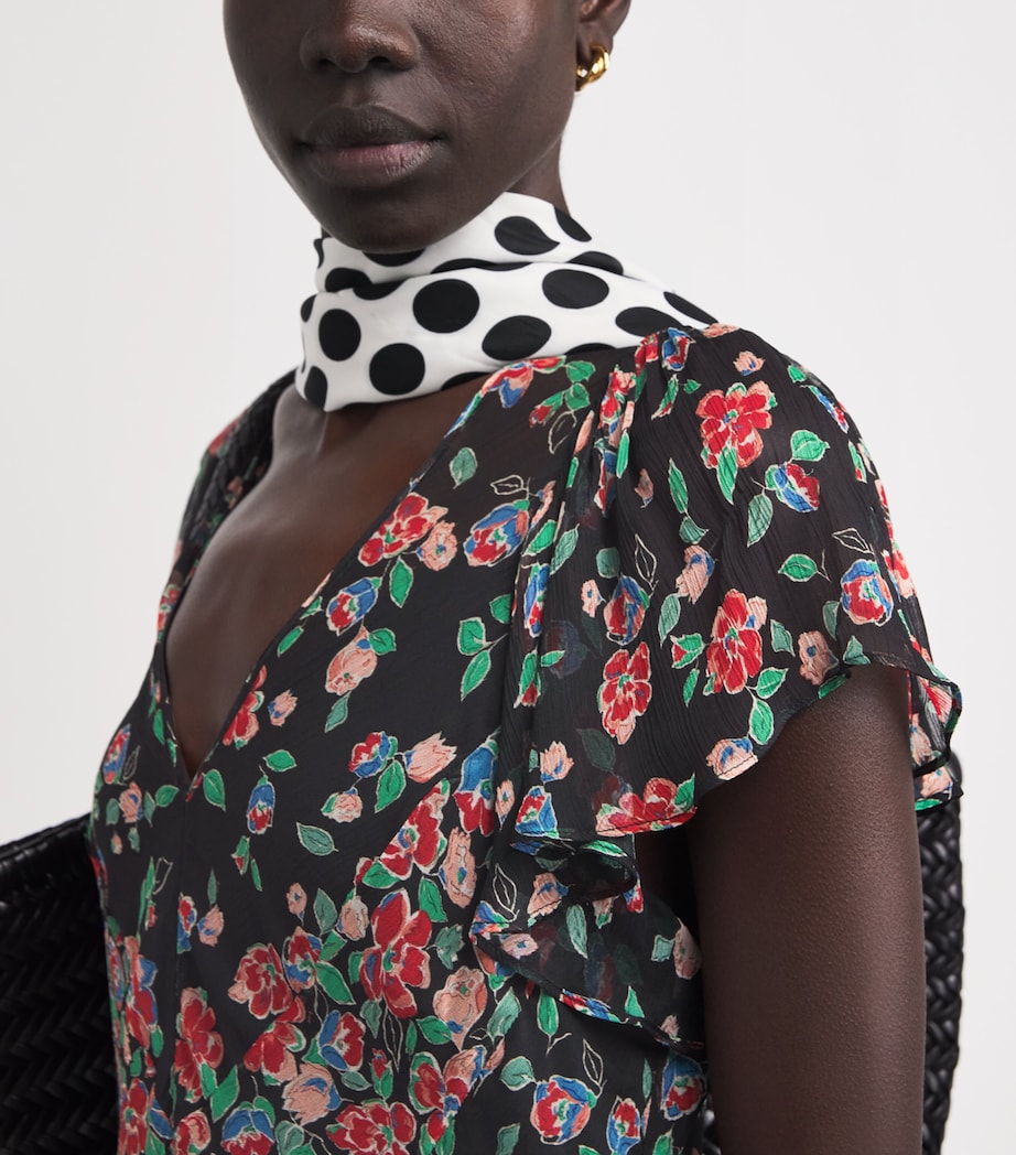 Floral Bexley Jeannie Midi Dress JEANNIE MIX CHARCL Image 4