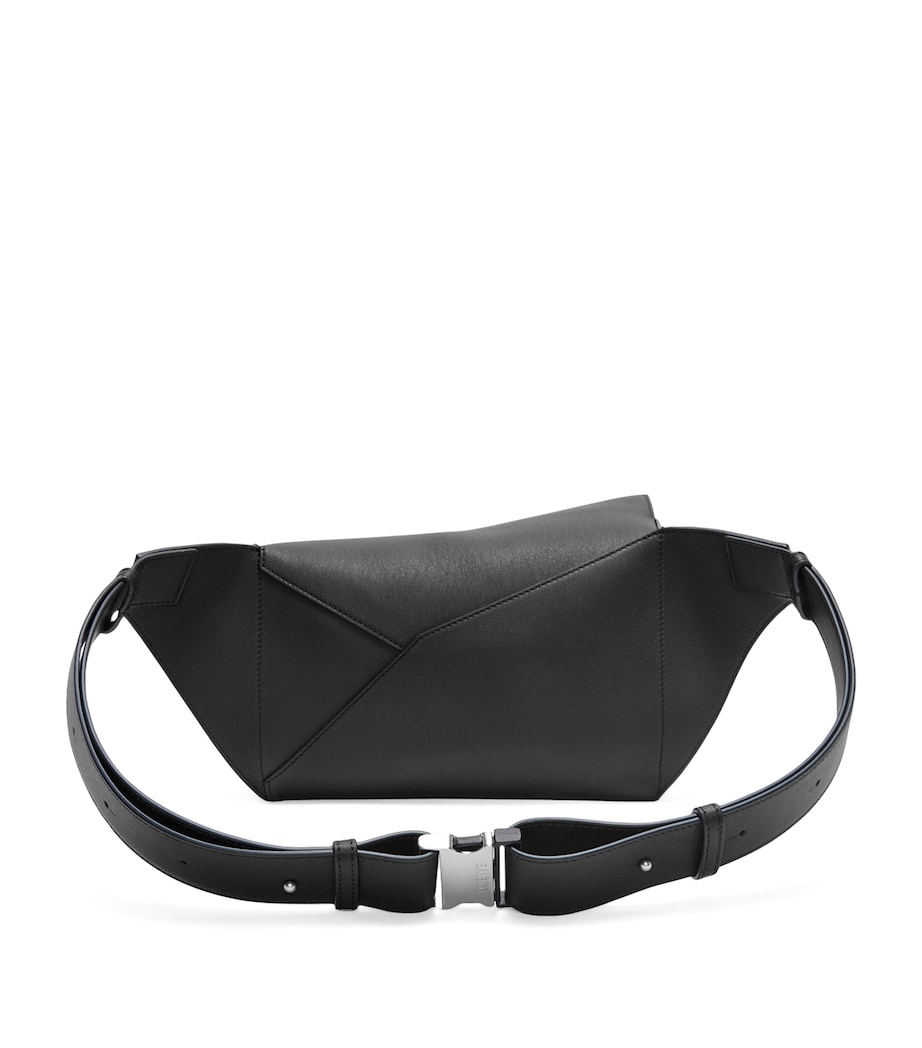 Leather Puzzle Belt Bag BLACK Image 2