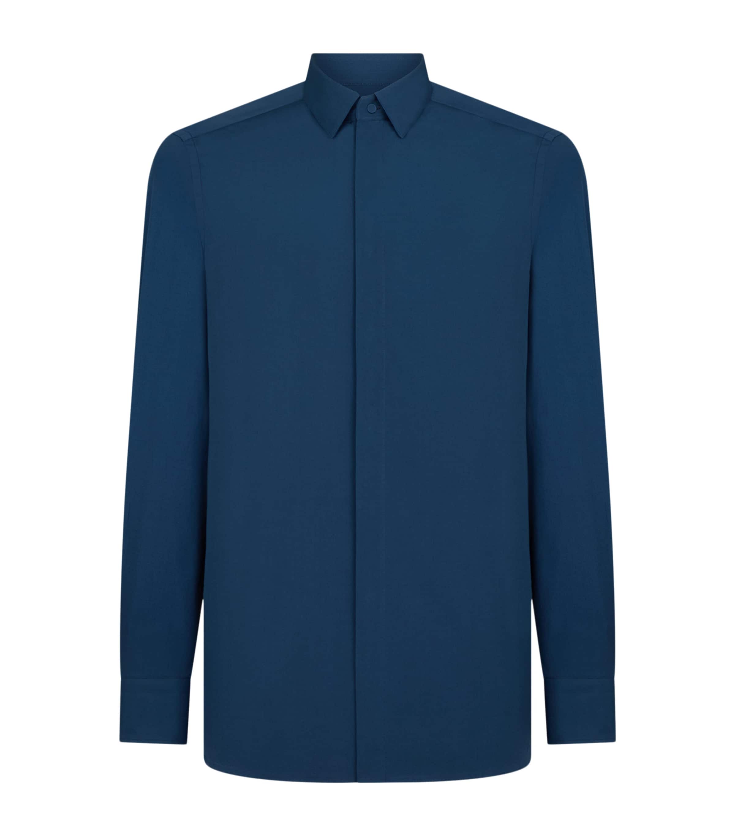 TOM FORD Mens Cotton Poplin Long-Sleeve Shirt Ucb Image 1