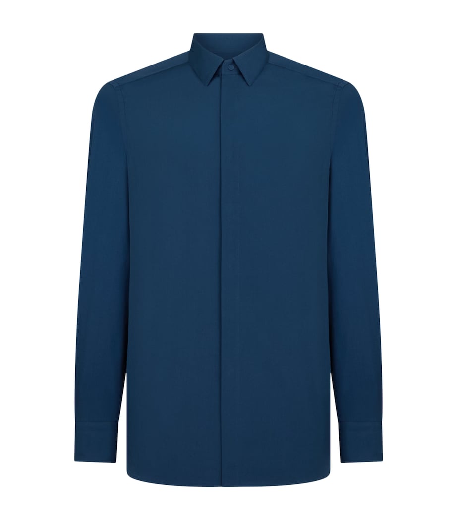 TOM FORD Mens Cotton Poplin Long-Sleeve Shirt Ucb Image 1