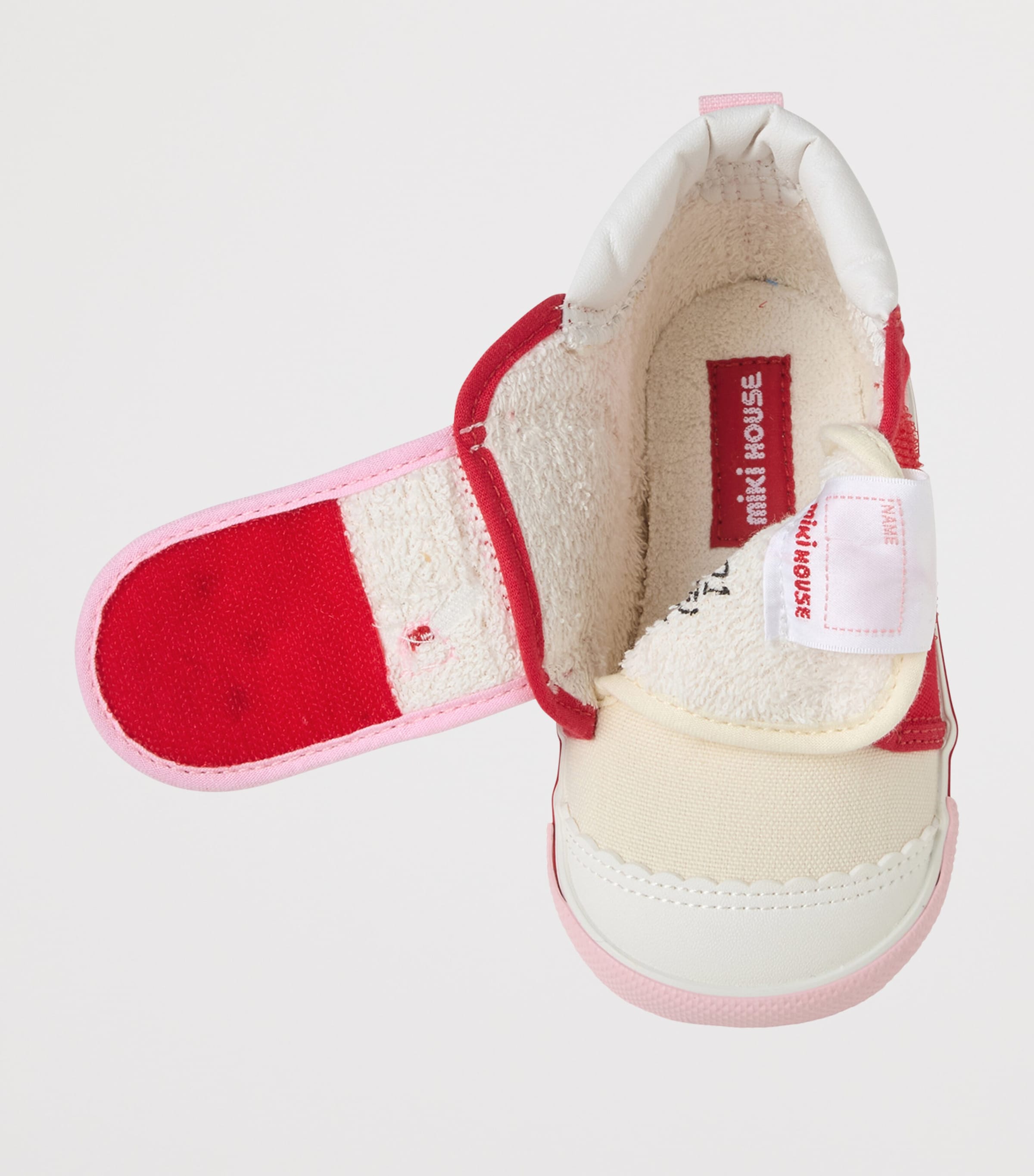 Miki House Cotton-Blend Embroidered Sneakers Image 3