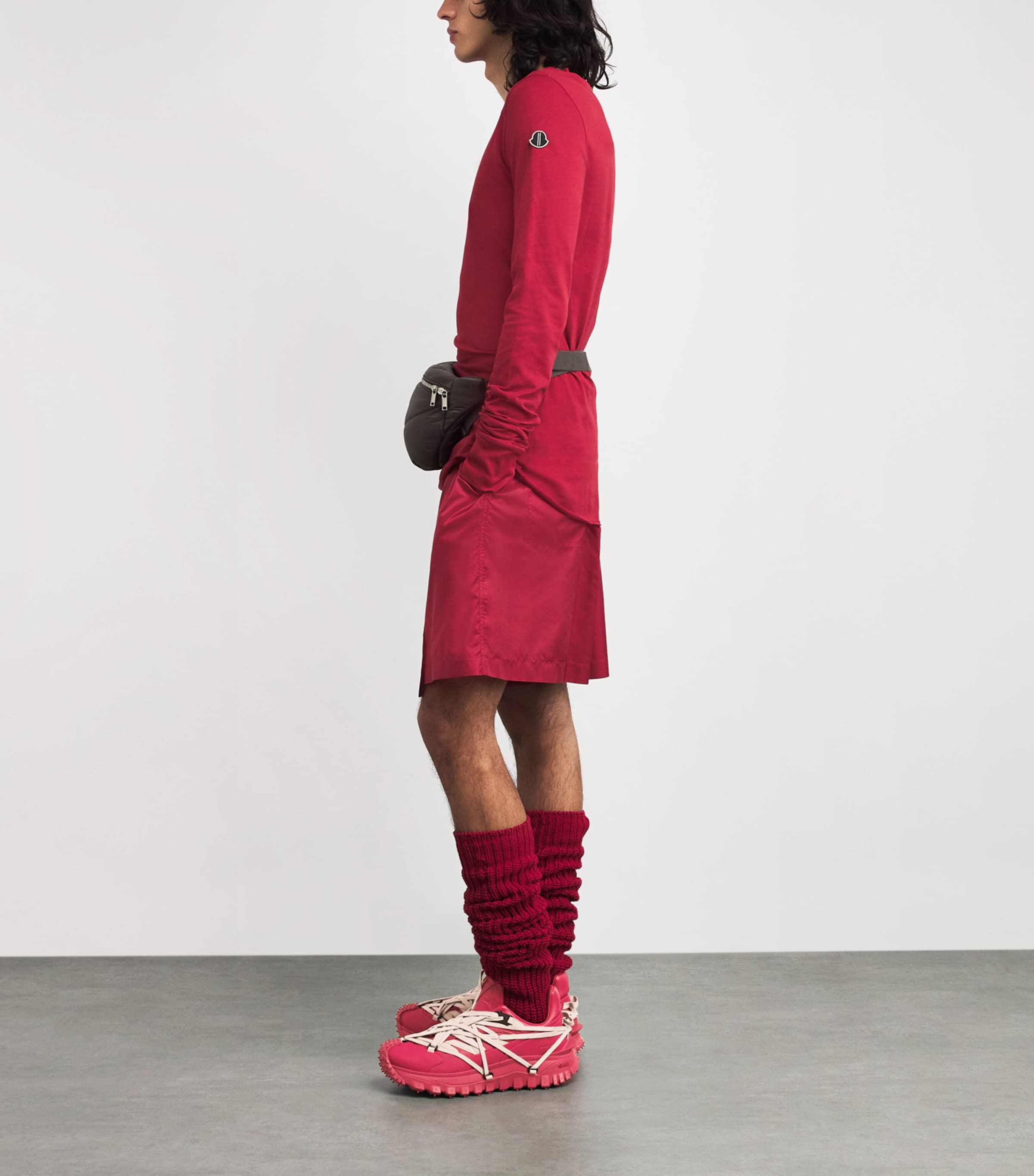 x Moncler Trailgrip Megalace Sneakers 438 - CARNELIAN Image 6