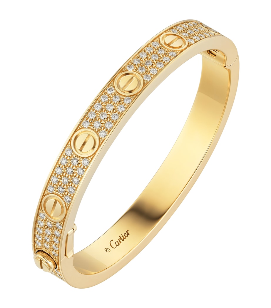 Cartier LOVE Classic Yellow Gold Diamond-Paved Bracelet Yellow Gold Image 3