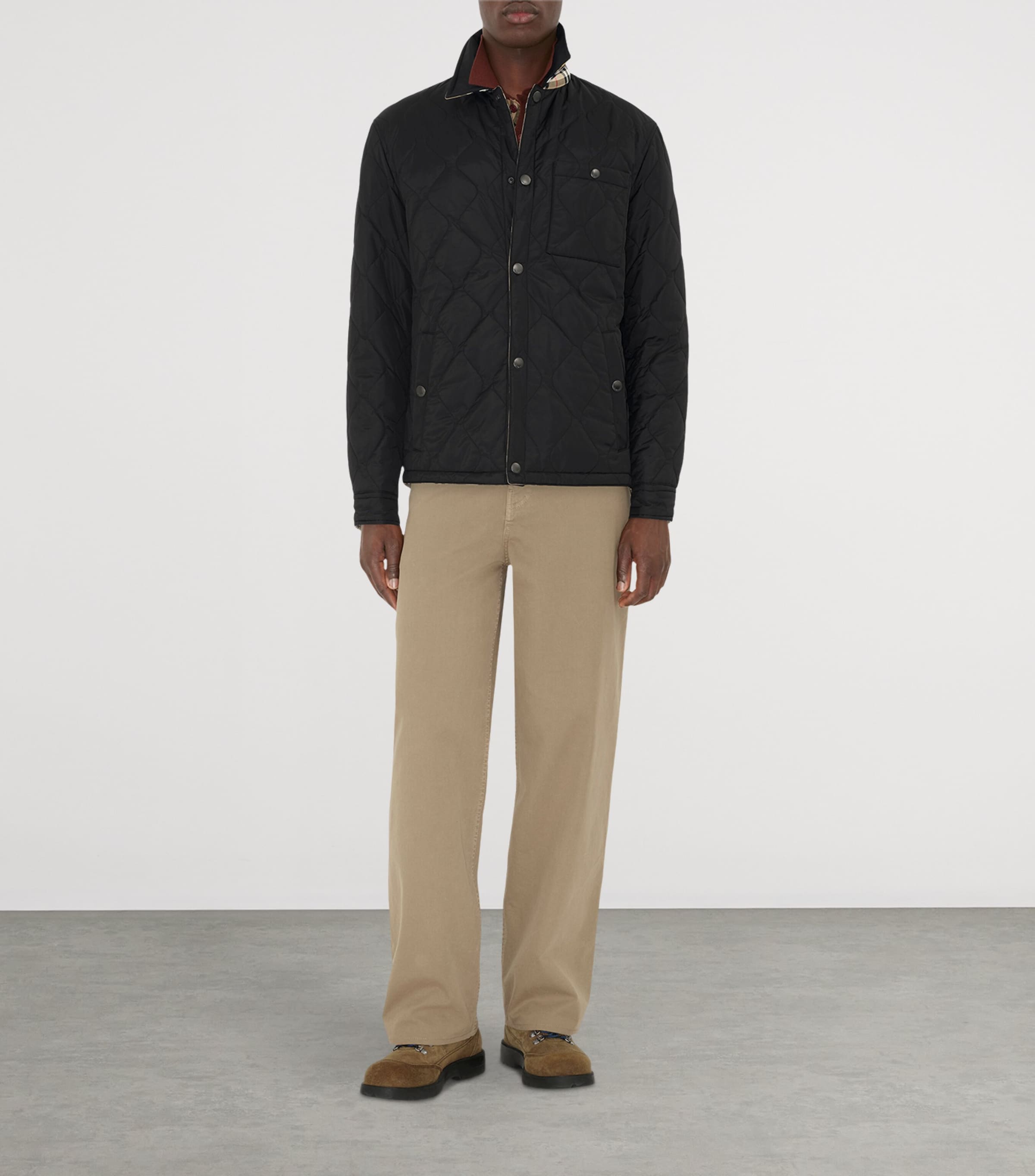 Reversible Quilted Jacket BLACK Image 2