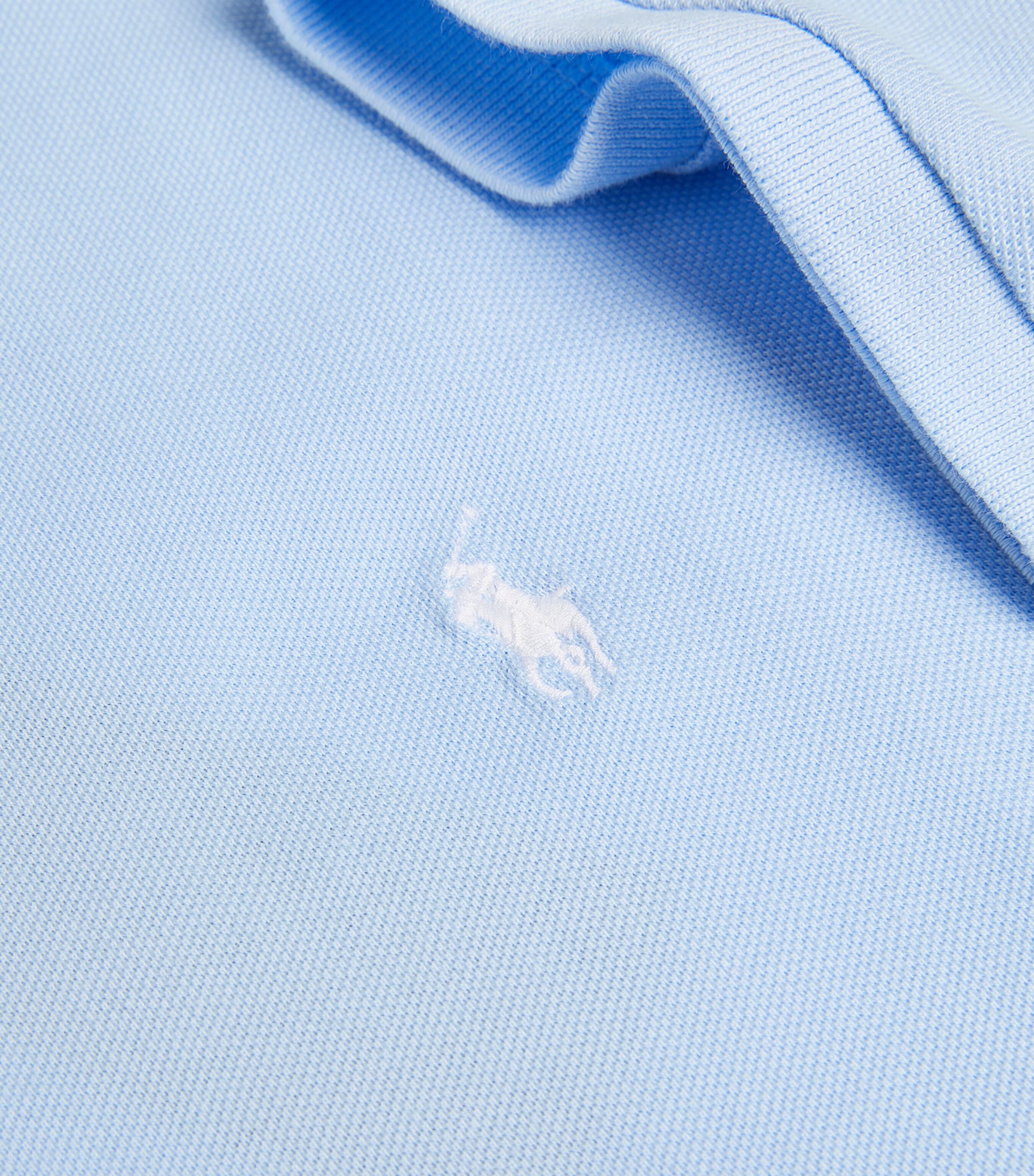 Cotton Mesh Polo Pony Polo Shirt  OFFICE BLUE Image 5