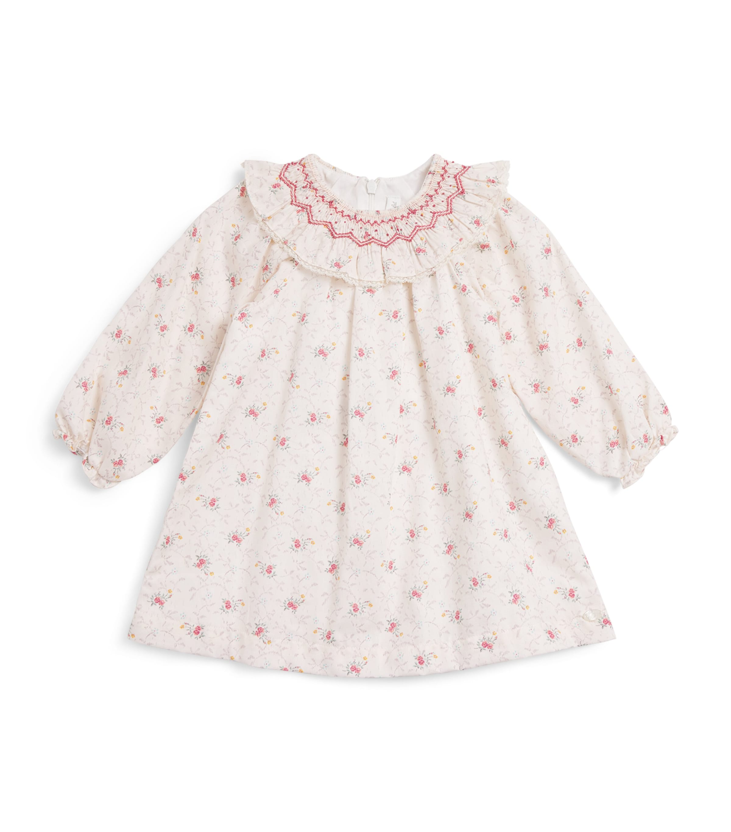 Tartine Et Chocolat Floral Print Smock Dress In White