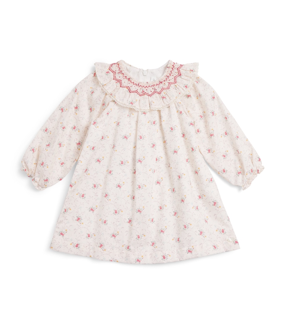 Floral Print Smock Dress (1-24 Months) 13NACRE Image 1