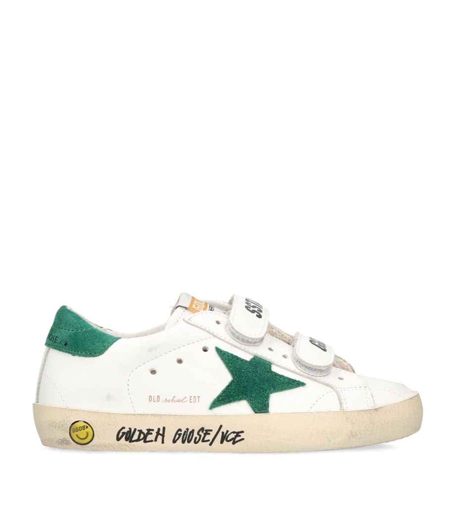 Velcro-Strap Old School Sneakers GREEN OTH Image 1