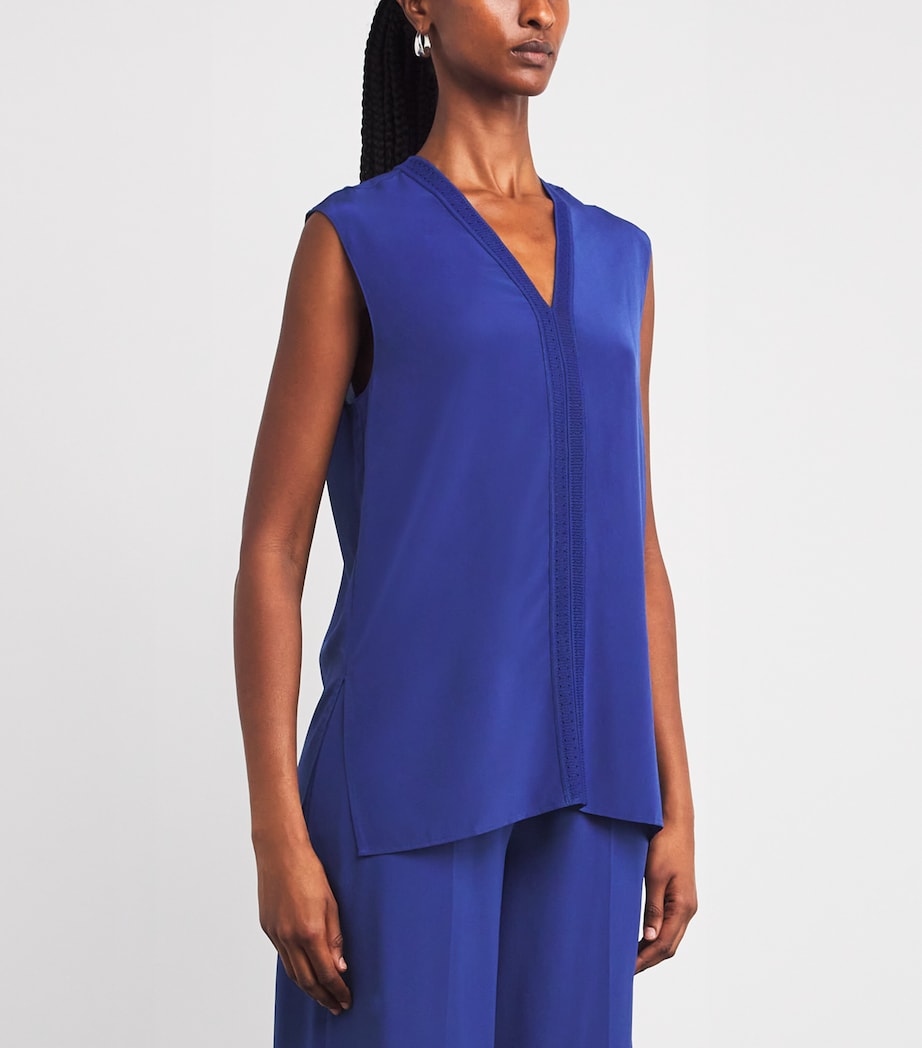 Silk Louis Blouse COBALT Image 3
