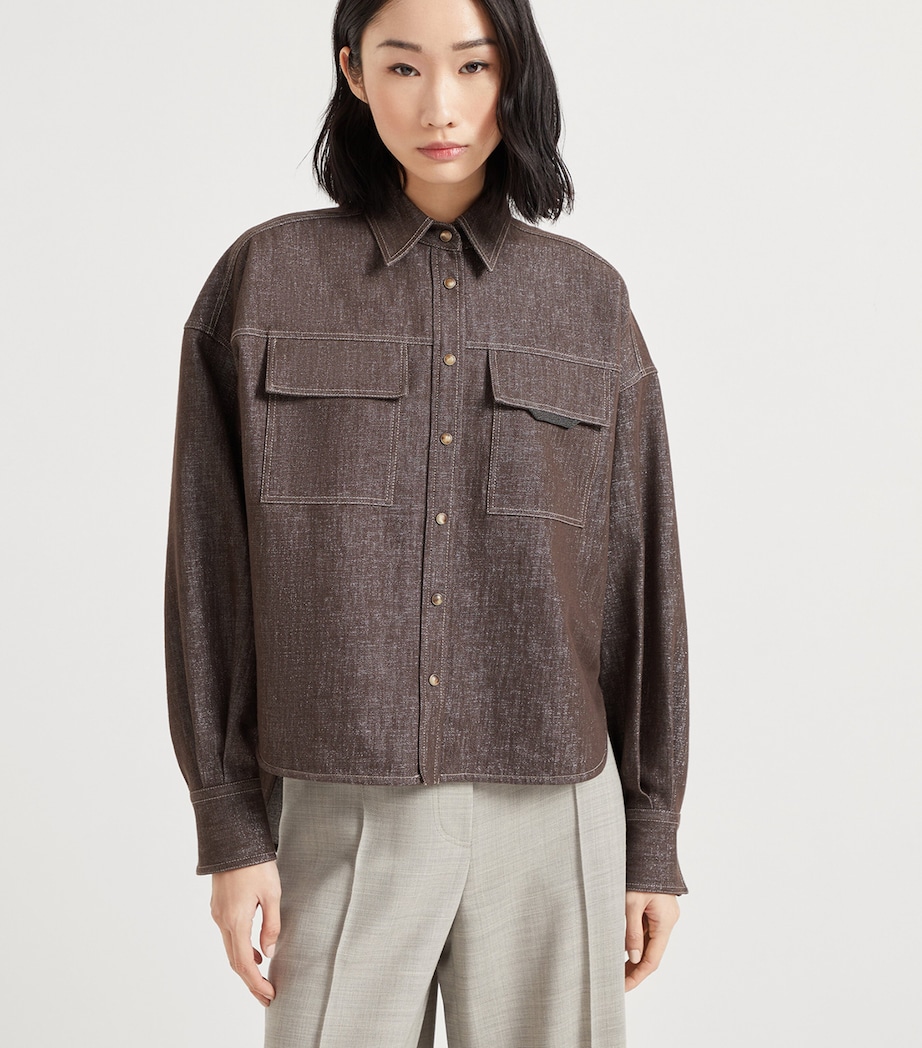 Sparkling No-Fade Denim Shirt C003 Image 2