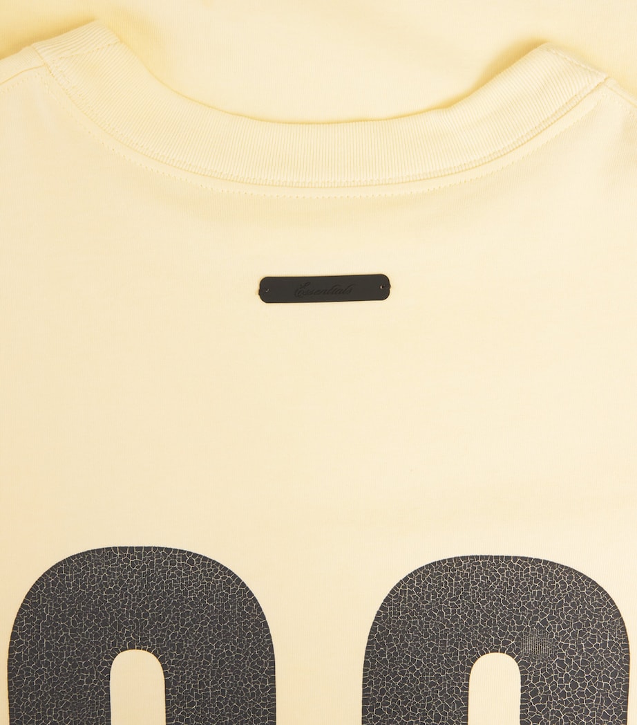 FEAR OF GOD ESSENTIALS Mens Cotton Merch Long-Sleeve T-Shirt Chalk Image 6