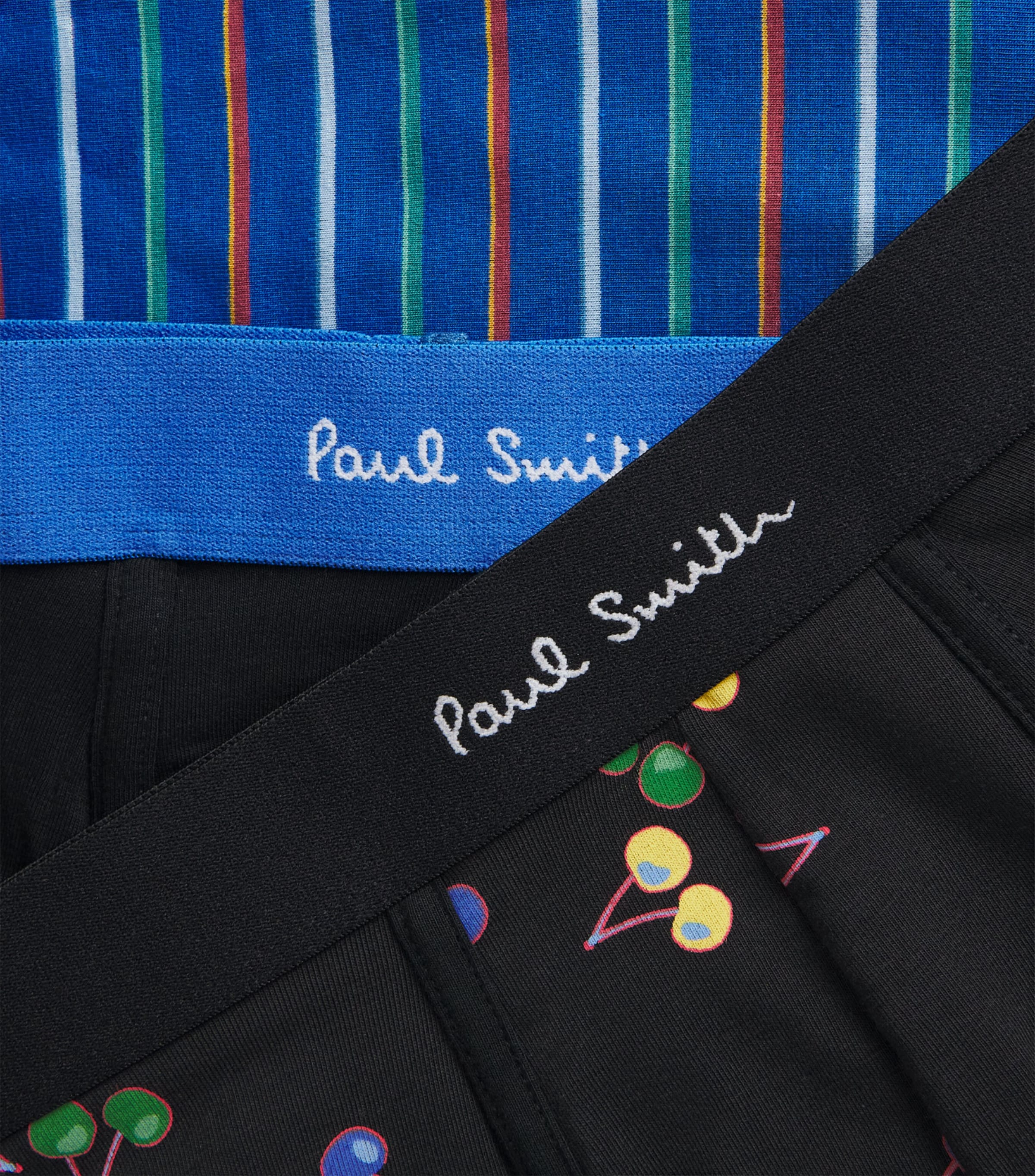 Paul Smith Mens Stretch-Organic Cotton Trunks (Pack of 3) Plate Image 5