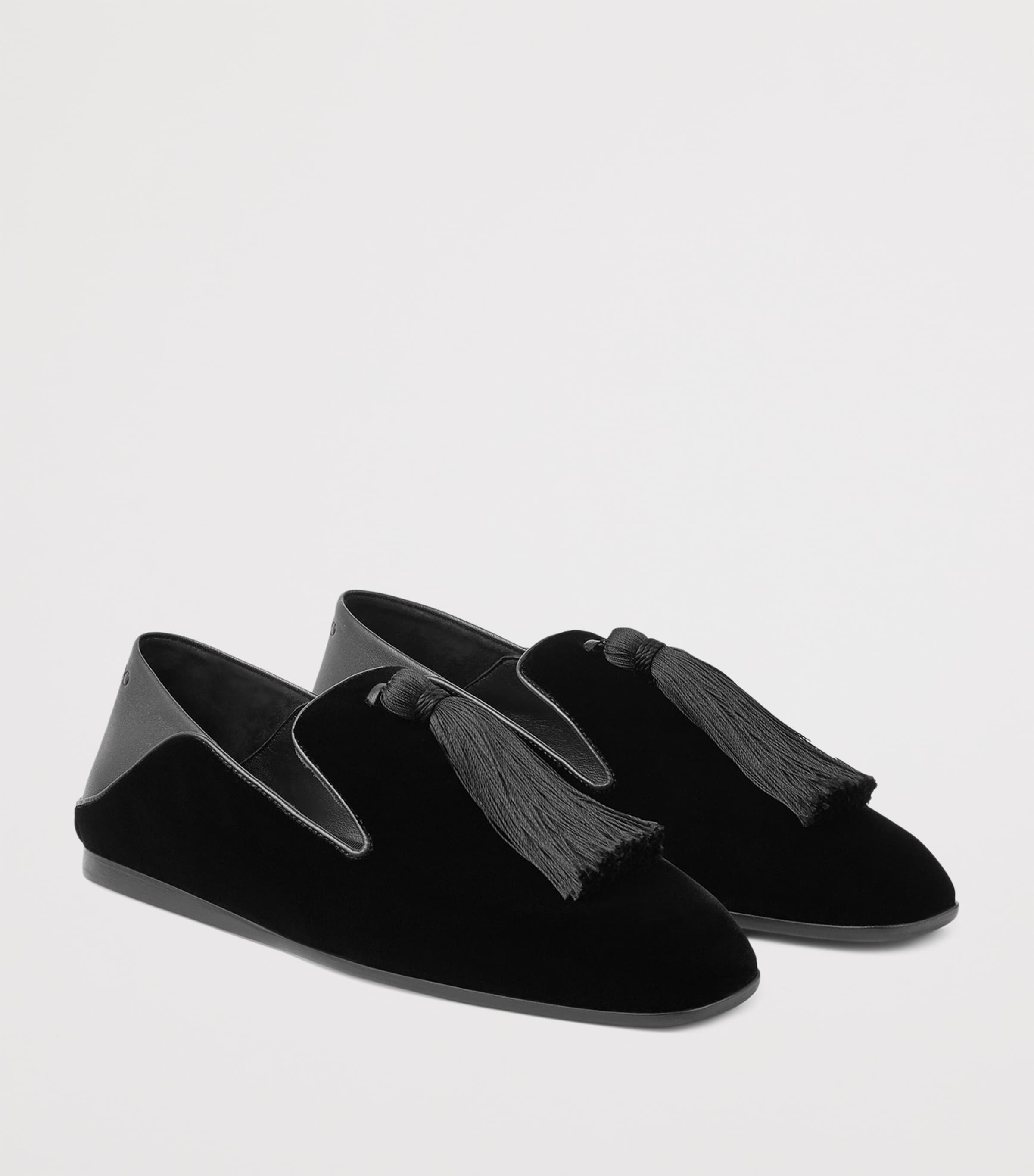 Eliot Velvet Tassel Ballet Flats BLACK/BLACK Image 3