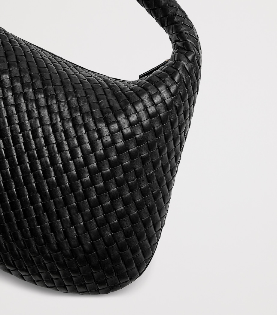 Maxi Leather Intrecciato Veneta Shoulder Bag 1019 Image 4