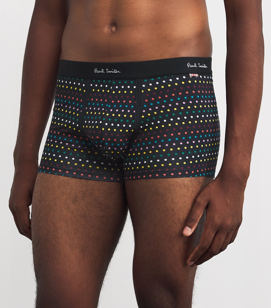 Signature Polka-Dot Stripe Boxer Briefs BLACK Image 2