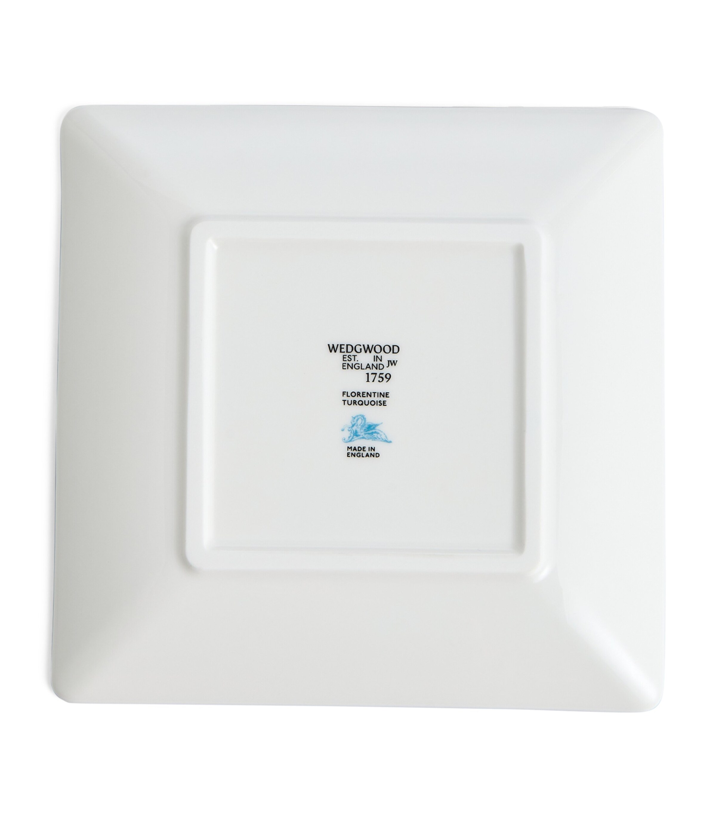 Wedgwood Florentine Turquoise Square Tray (14cm) Turquoise Image 5