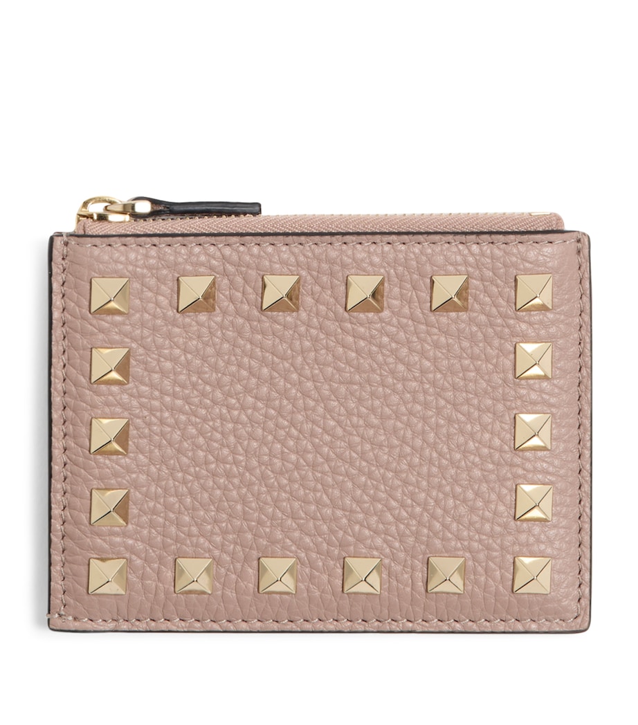 Leather Rockstud Card Holder P45 Image 1
