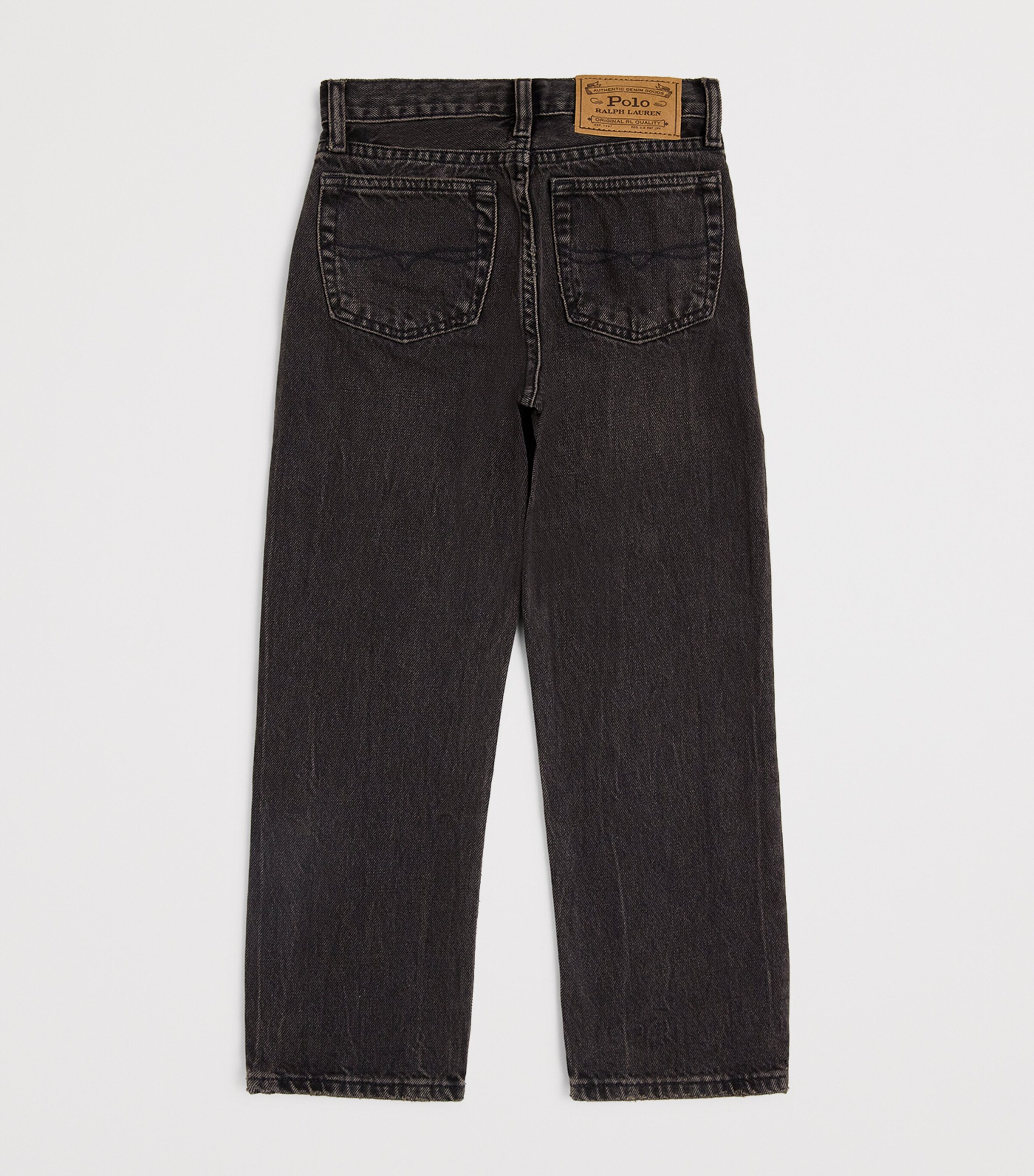 Ralph Lauren Kids Lynwood Relaxed Straight Jeans (8-16 Years) Black Image 2