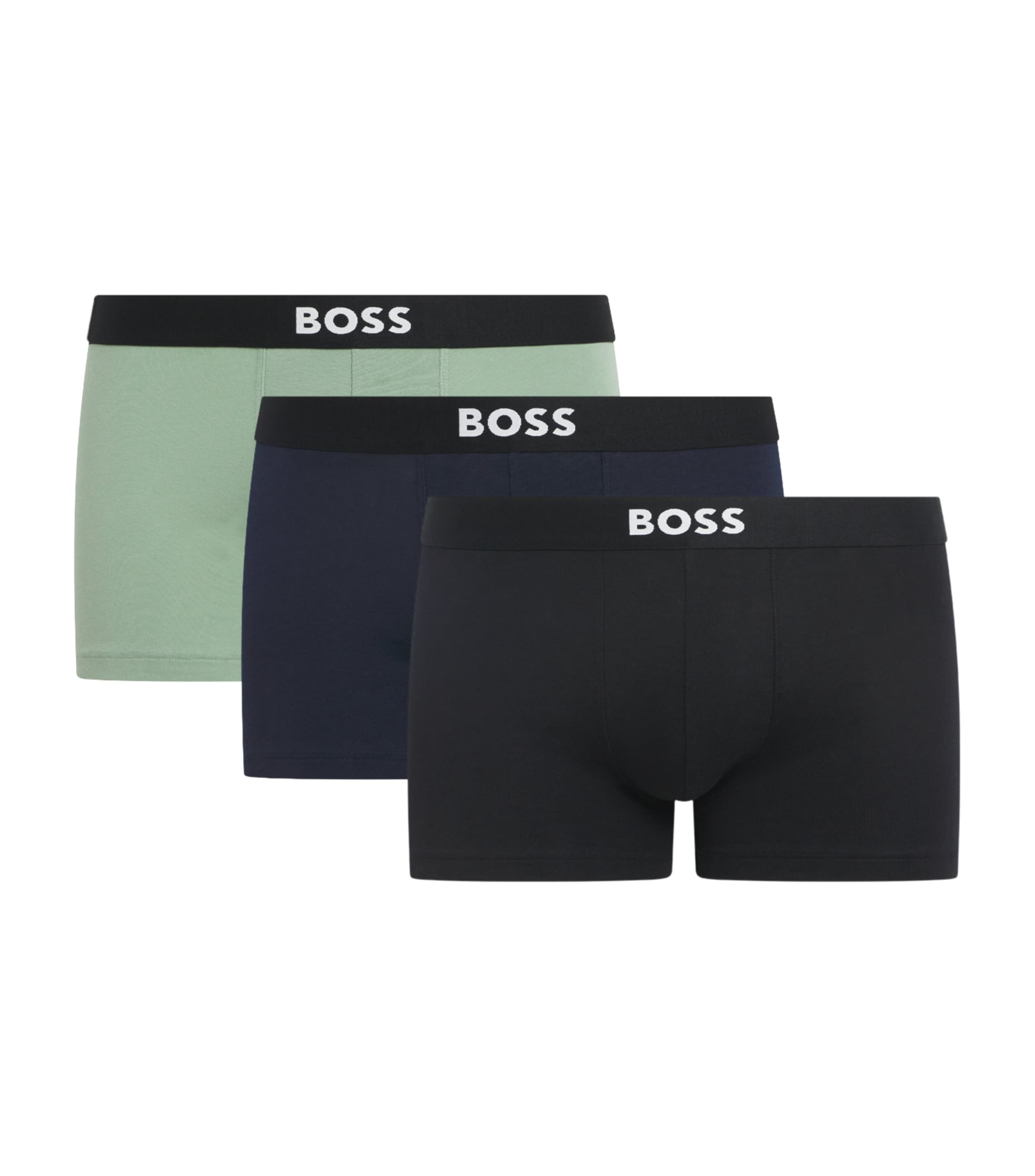 BOSS Mens Stretch-Cotton Boss One Boxer Briefs (Pack of 3) Open Image 1
