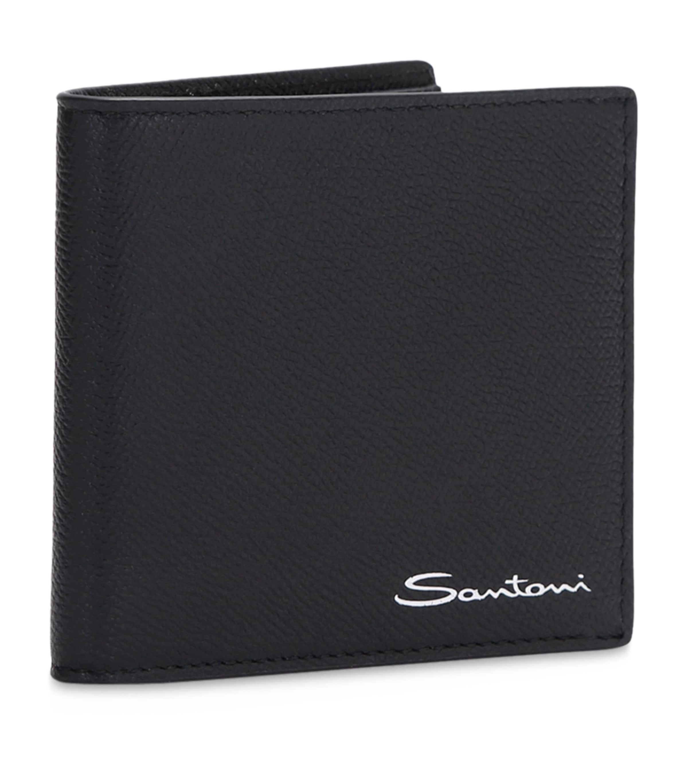 Textured Leather Wallet BLACK Image 3
