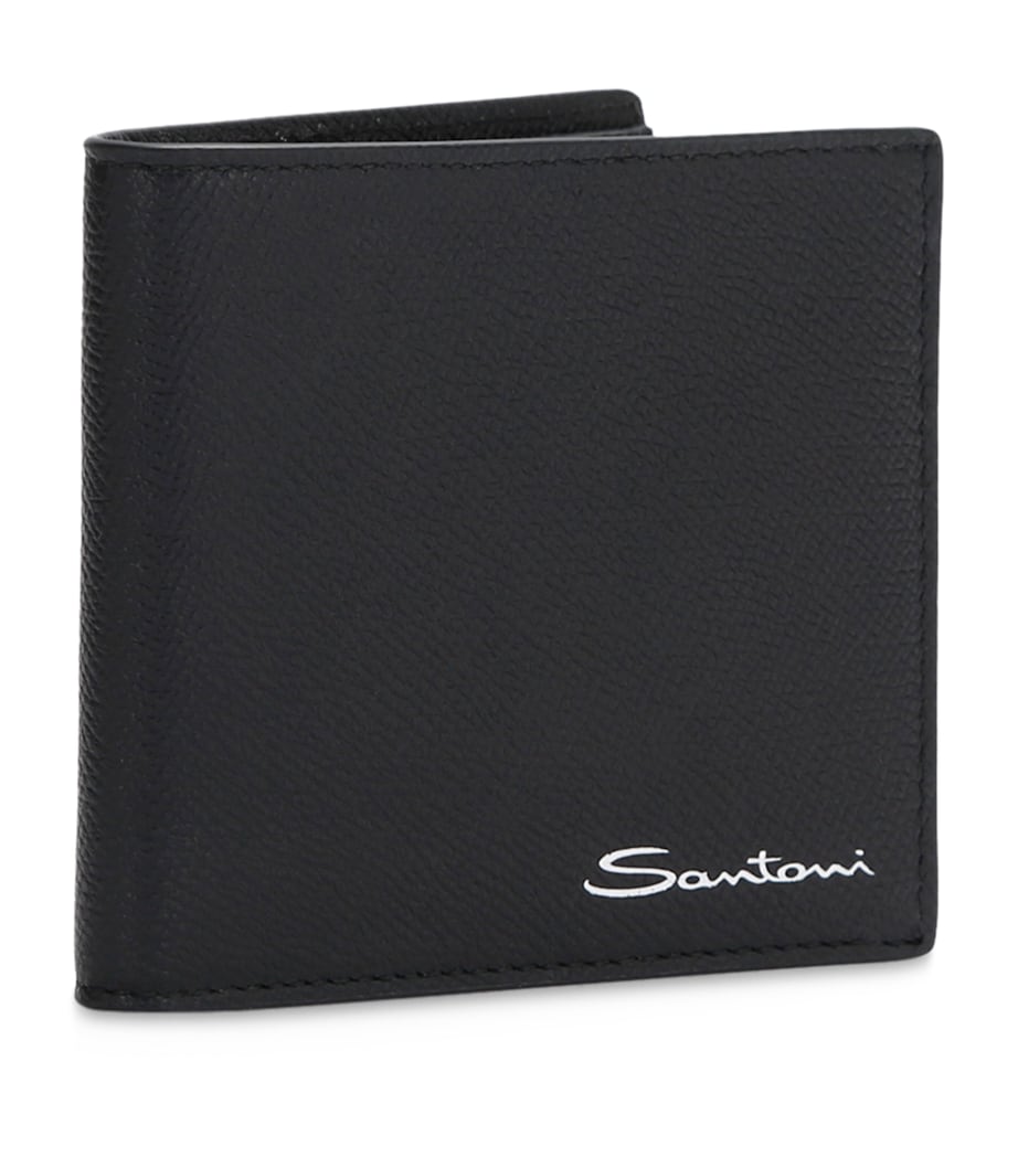 Textured Leather Wallet BLACK Image 3