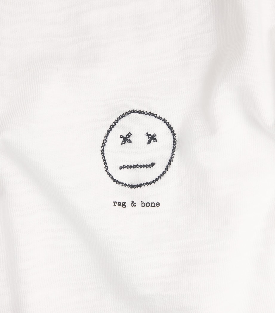 Cotton Embroidered T-Shirt WHITE Image 5